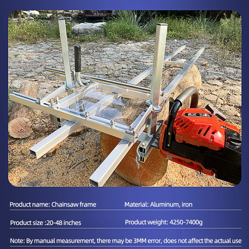 Professional open plate frame 16/24/36 Inch  Chainsaw Milling Planking Guide Bar DIY Wood Lumber Cutting Tools Portable Sawmill