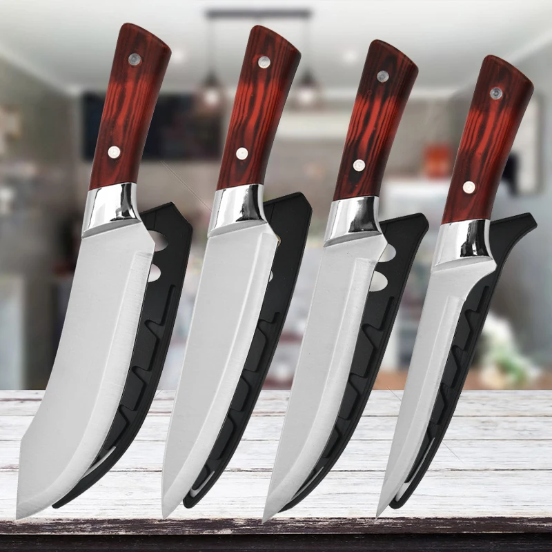 

Forged Slaughter Boning Knife Meat Cleaver Butcher Fish Knife Kitchen Bone Meat Fish Sushi Knife Fruit Vegetables Cutting Tools