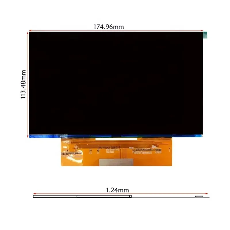 8 Inch TFT LCD Display Module with MIPI Interface 4098*2560 Resolution Industrial Type IPS 7.6 Inch Compatible