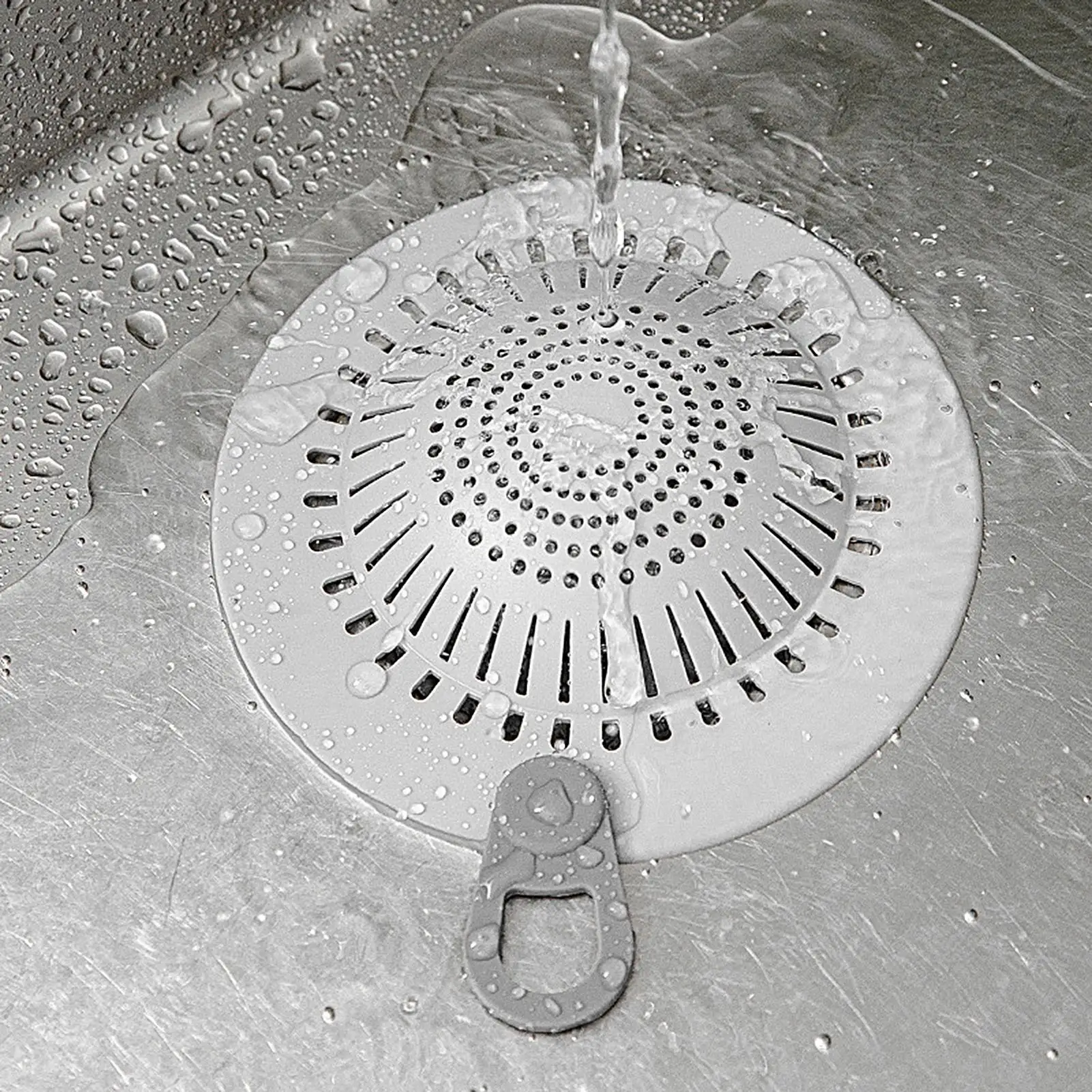 Silicone Floor Drain Cover Bathroom Sewer Drain Outlet Hair Deodorant Filter Anti-Blocking Adsorption Sink Cover Drain Mat