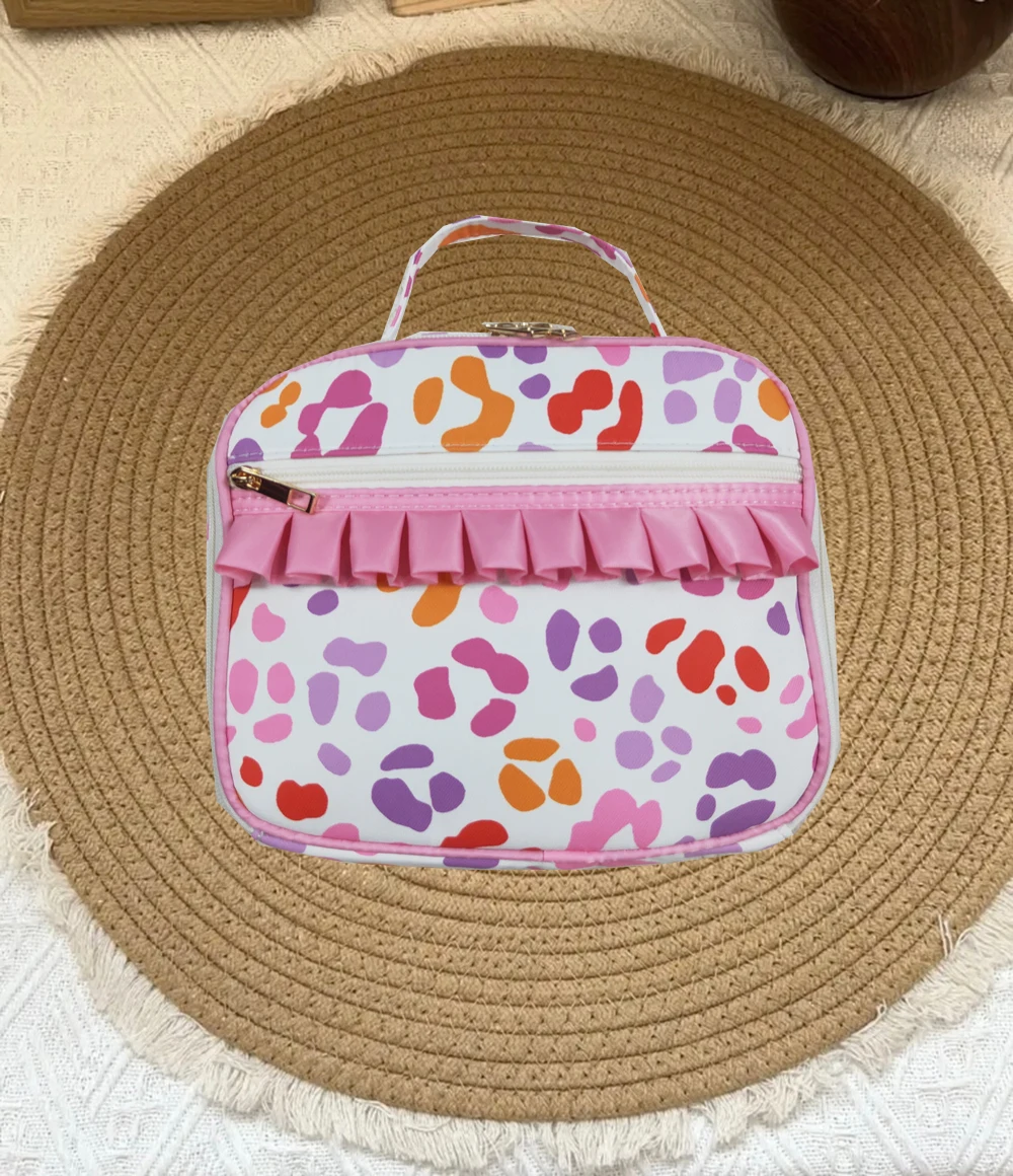 atacado-verao-jardim-de-infancia-criancas-leopardo-plissado-mochilas-lancheiras-bebe-criancas-mallard-patos-verde-almoco-dinnder-caixas-de-piquenique