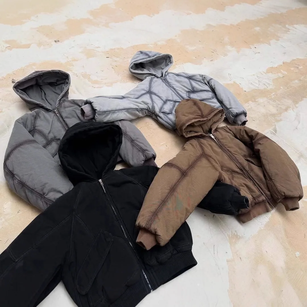 

Модный дизайн, зимняя одежда для мужчин и женщин, пальто с воротником-поло, кардиган на молнии, куртка с длинными рукавами, хлопковая одежда в стиле Y2K