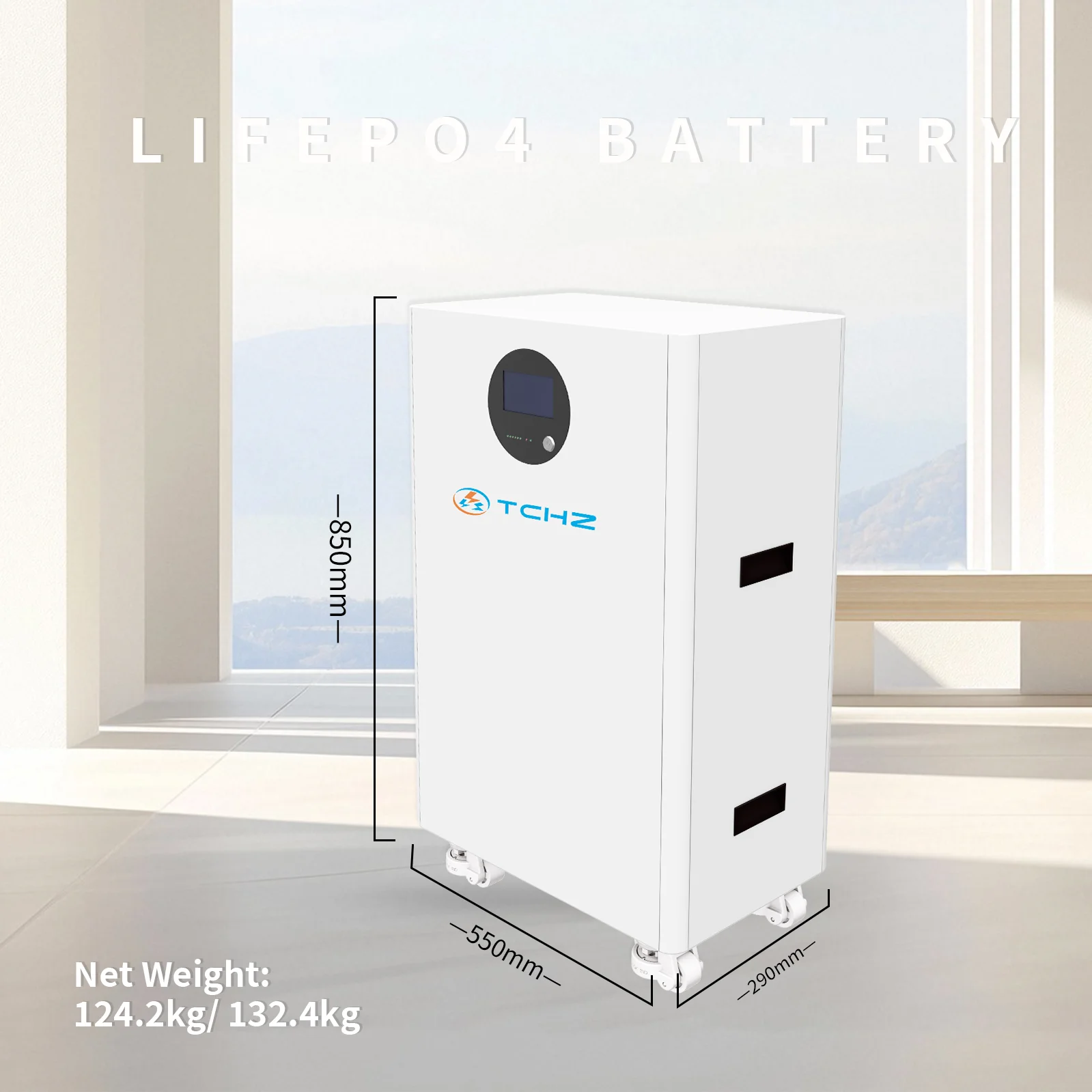 Home Solar System 15 kw 16 kwh 314ah 280ah Lifepo4 Battery Power Storage Supply Station with Wheel