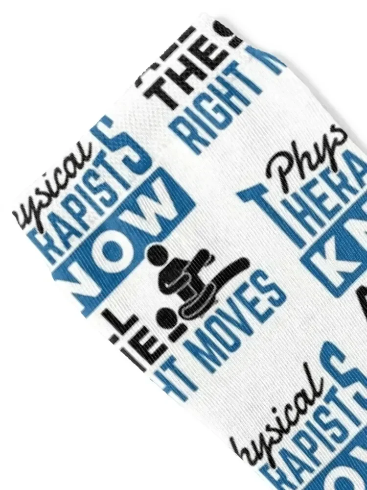 Physical Therapists Know All the Right Moves Socks FASHION sheer football Boy Socks Women's