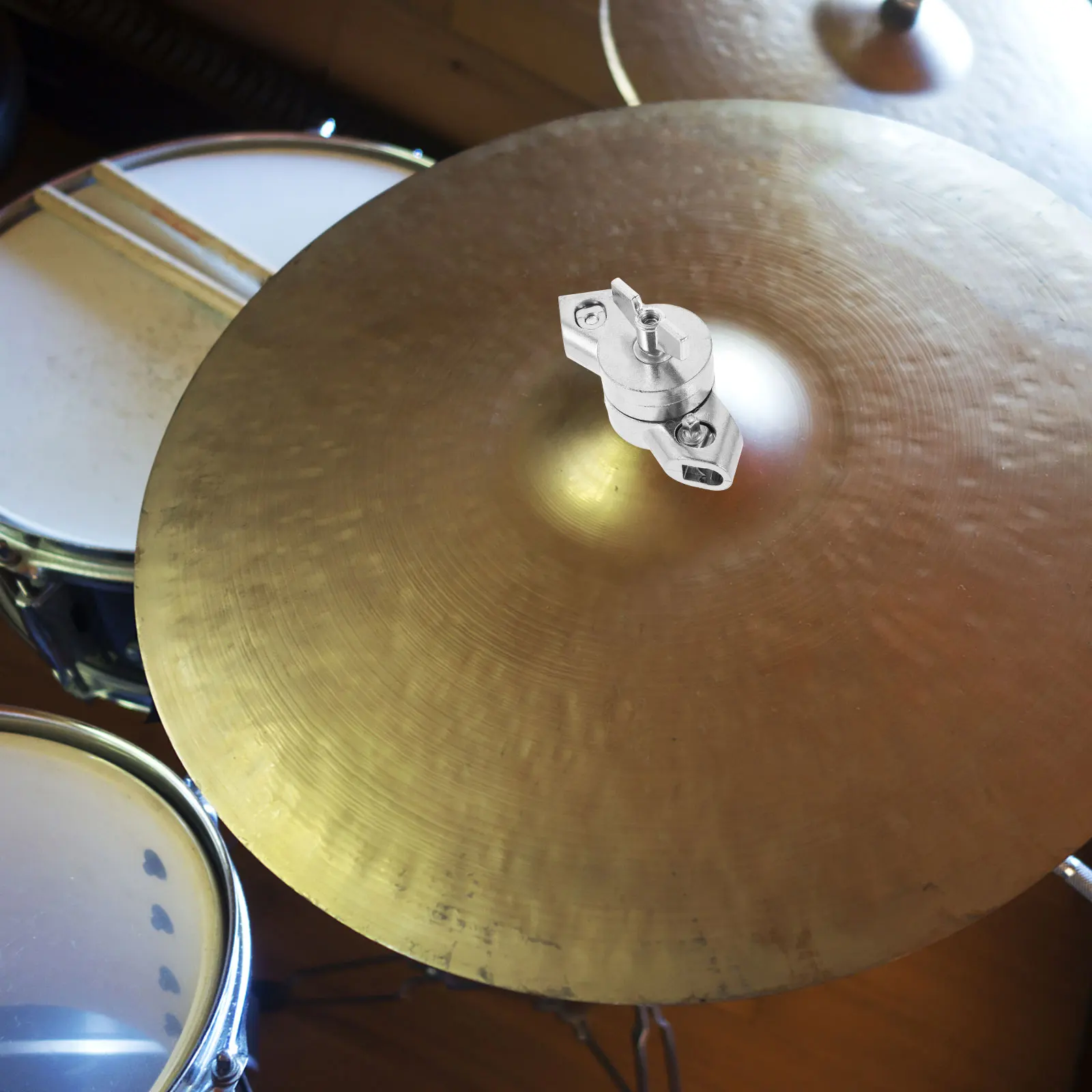 

Cymbal Drum Zinc Alloy Stacking Tools Durable Percussion Parts Cymbals Repairing Part Replacement