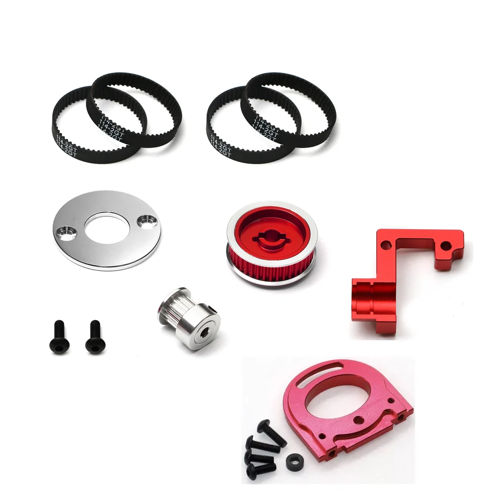 

TAMIYA TT02 Metal Gearbox Open Gear Box Motor Mount 16T 40T Belt Drive Gears Low Noise for Tamiya TT-02 1/10 RC Car