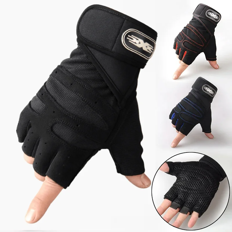 Gants De Fitness Silicone Homme - Protection Paume Amortissante - Pour Musculation Et Vélo