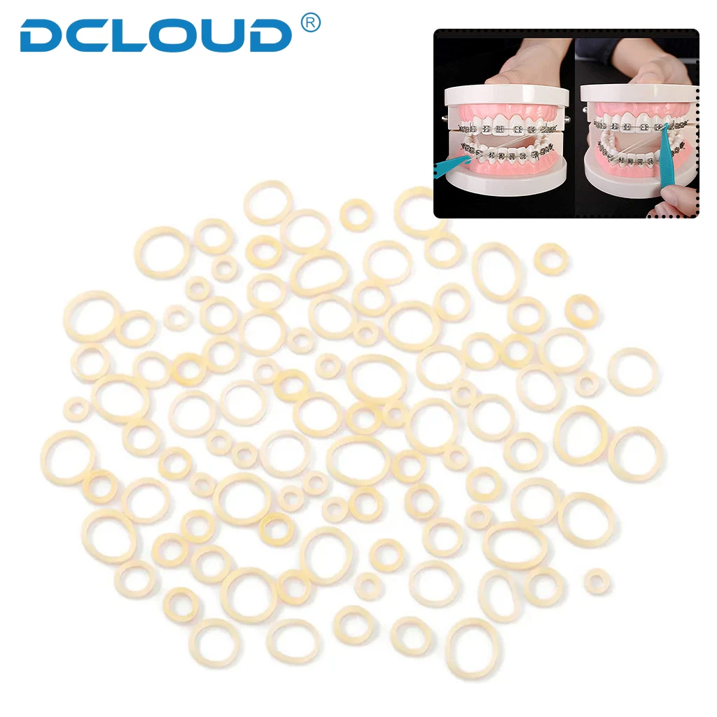 DCLOUD 5000 teile/schachtel Dental Kieferorthopädische Gummibänder Zoo Pack Gummibänder Hochwertige Latex Hosenträger Kraft 2,5/3,5/4,5/5,0/6,5 Unzen – Detail 7
