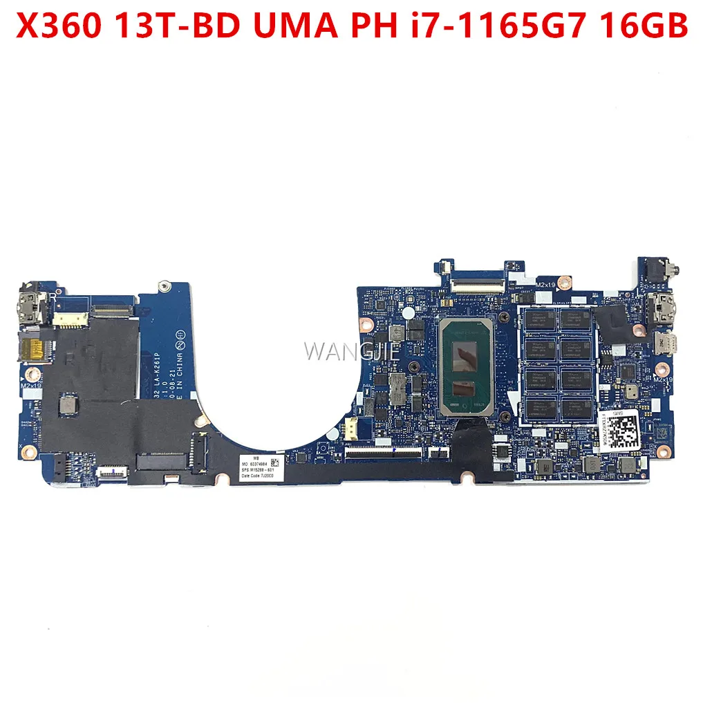 

For HP ENVY X360 13T-BD000 13-BD Laptop Motherboard M15288-601 M15288-001 UMA PH i7-1165G7 16GB WIN LA-K261P 100% Working