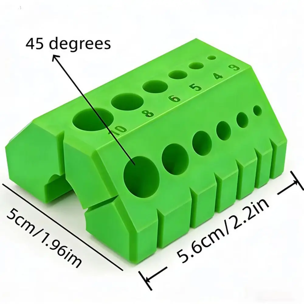 Portable 45° 90° Drill Guide Plastic with Numerical Scale Angle Drill Jig for Multiple Hole Sizes Drill Holder Tool