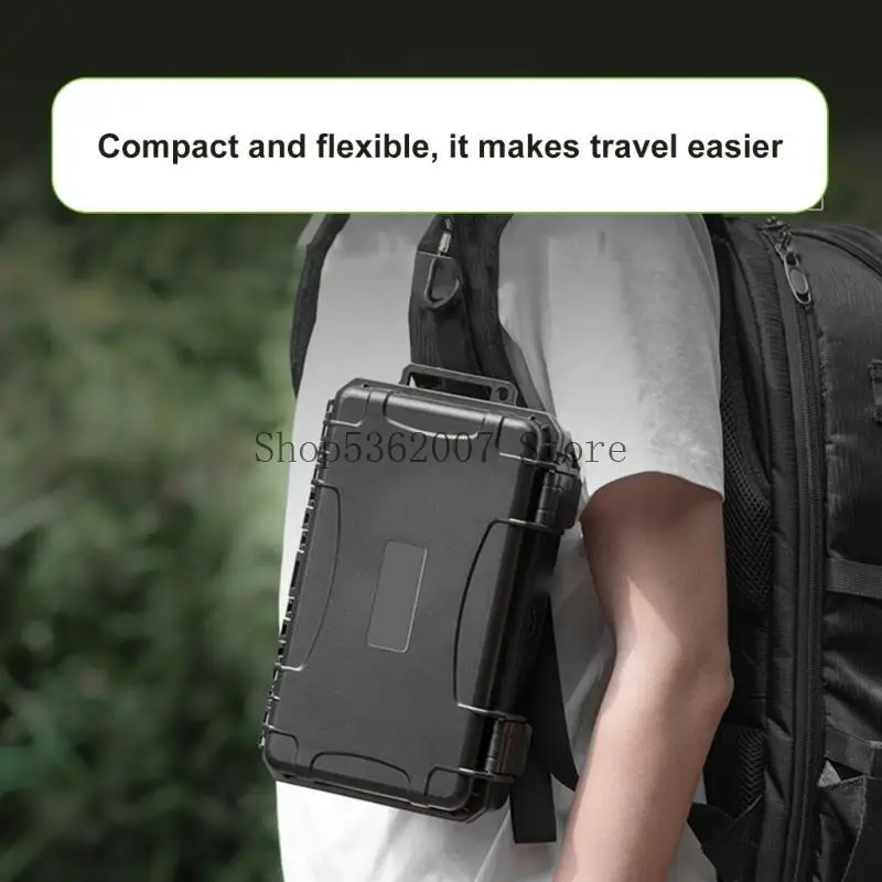 Protective Storage Case For Pocket 3 Cameras Shockproof ABS Construction Box With Secure Lanyard Hook For Travel 40JB