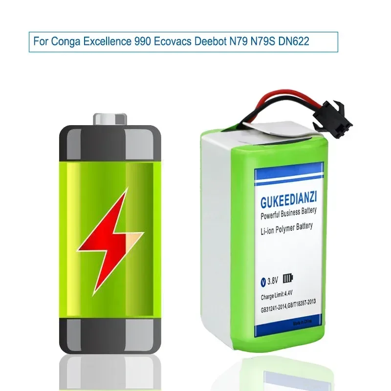بطارية N79 لـ Conga Excellence 990 لـ Ecovacs Deebot N79 N79S DN622 لـ Eufy Robovac 11 11S 12 15C 15S 35C