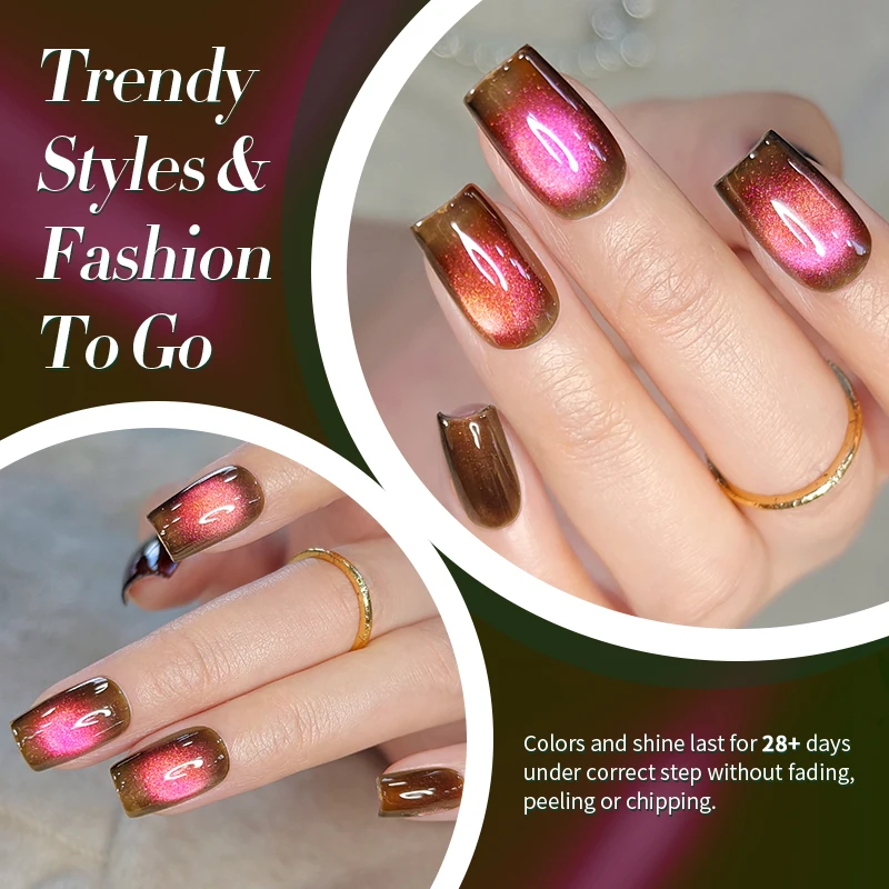 본 프리티 10ml 레드 그린 퍼플 캣 마그네틱 젤 네일 폴리쉬 울트라 샤인 세미 퍼머넌트 소크 오프 UV LED 바니쉬 디자인