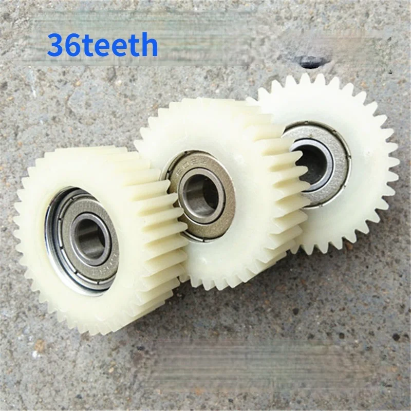 1pcs 36 Teeth Wheel Lithium Electric Bicycle Engine Motor Gear Plastic Nylon Gear 608Z Bearing 8MM Inner Hole Diameter