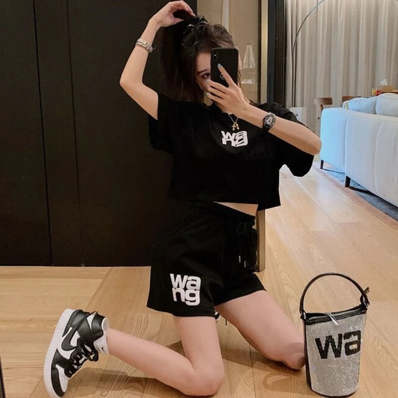 New Cartoon Cotton Athletic Wear for Women Fashion Home Clothing Homewear Short Pants Short Sleeved Set Summer Sleepwear