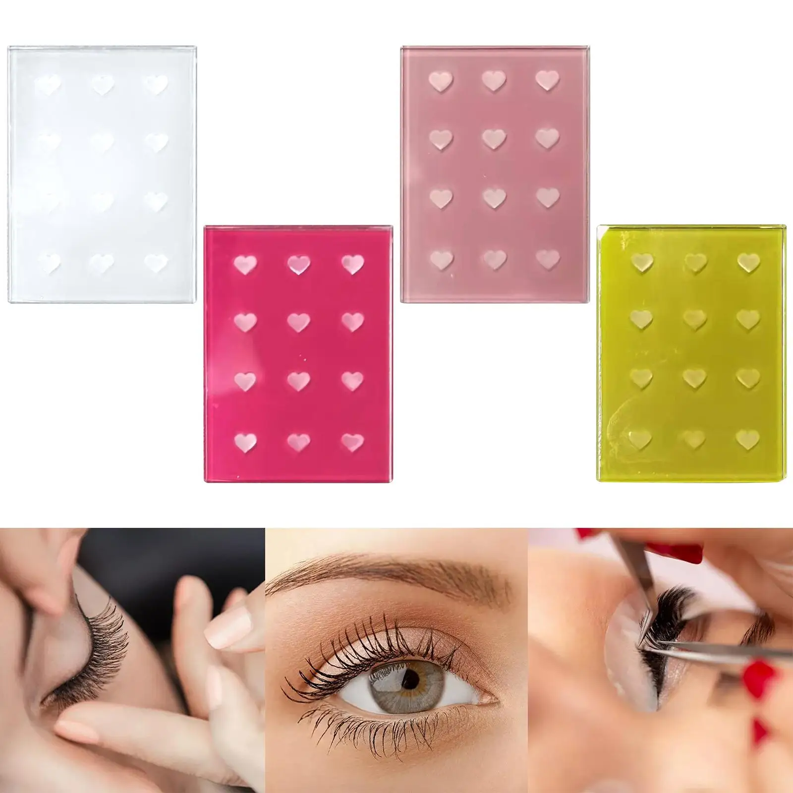 Eyelashes Glue Stand Pallet Holder Easy to Clean Eyelash Extension Home Use