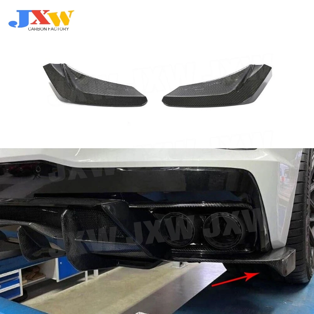 

Carbon Fiber for Chevrolet Corvette C8 2020-2021 Rear Bumper Splitters Fins FRP Rear Splitters Anti-Scratch Winglets Body Kits