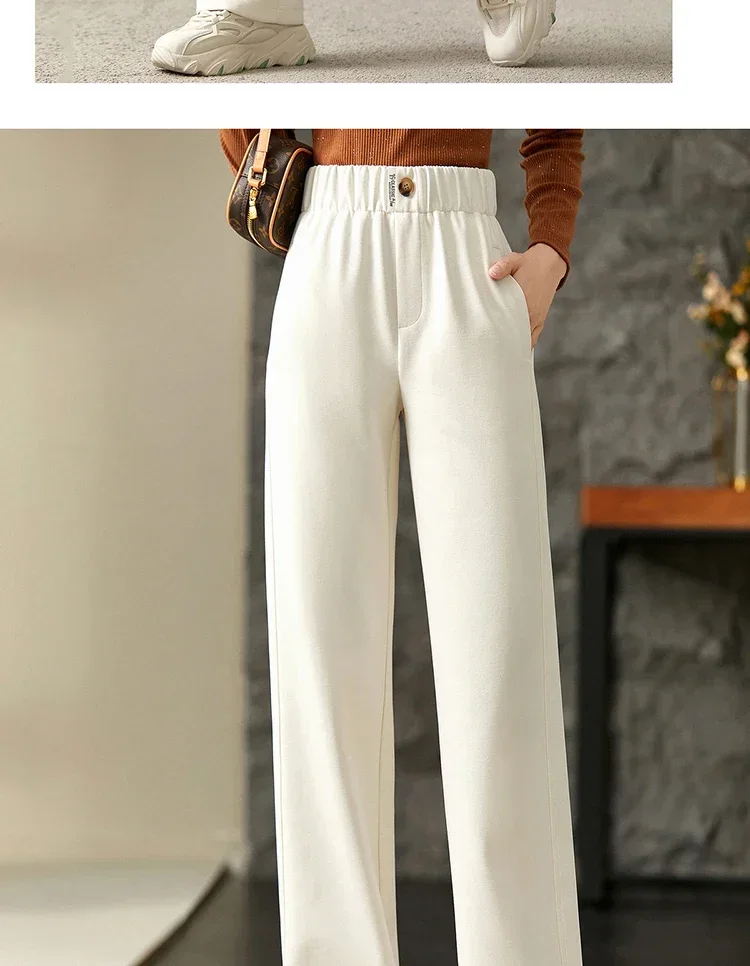 SENTUBILA Weite Sweatpants für Damen, Casual-Hose, Koreanische Mode 2026, Hose mit elastischem Bund, Damenbekleidung, Streetwear 153KA3216 – Detail 18