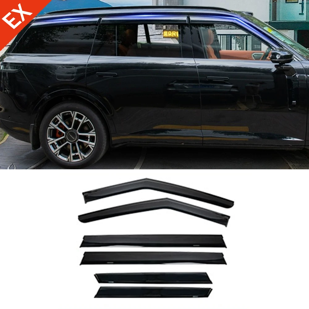 

Для GEELY Lynk & Co 900 2025-2026, автомобильные аксессуары, оконные козырьки, защита от дождя и солнца, вентиляционный дефлектор ветра, защитный козырек