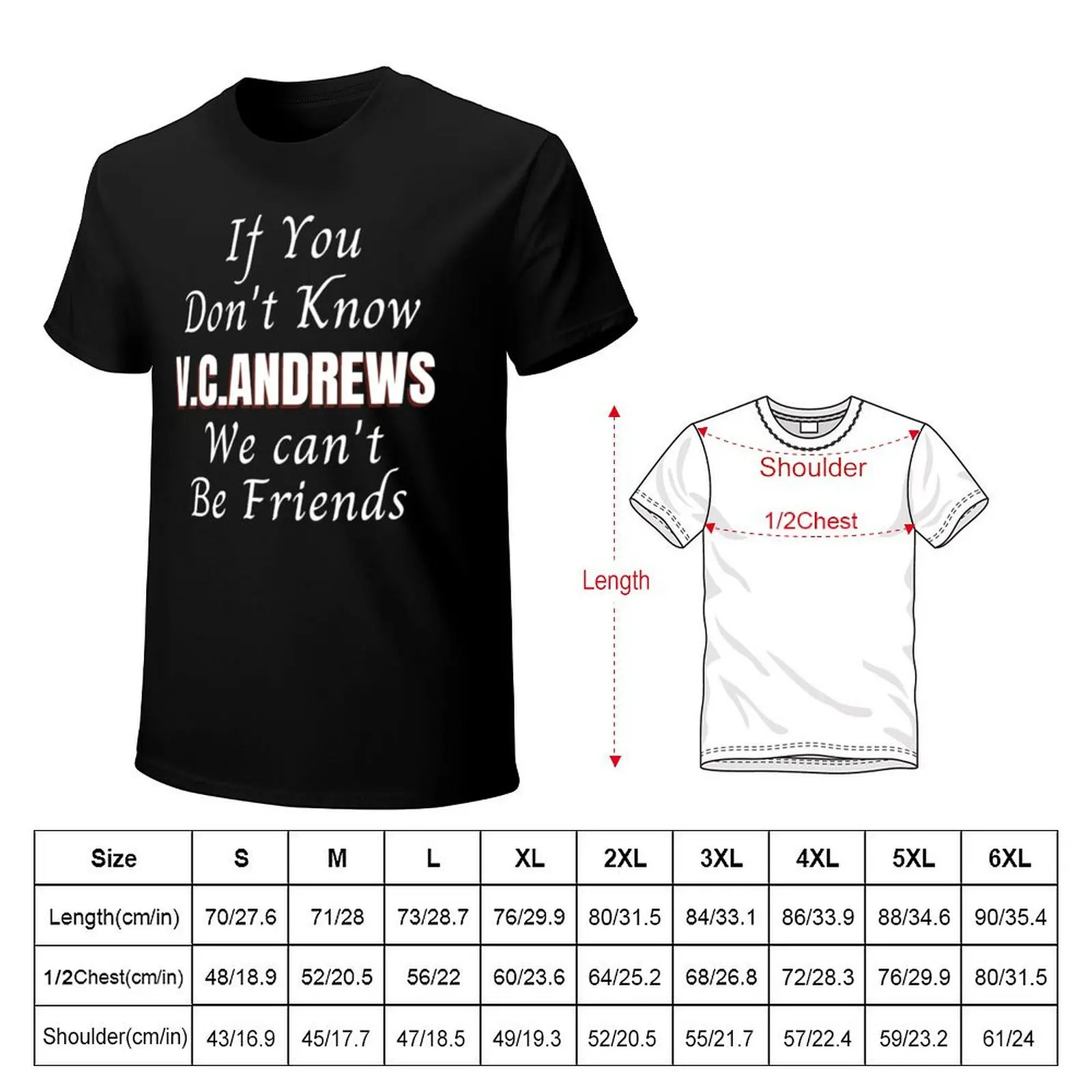 Vc Andrews T-Shirt printed t shirts for man T-Shirt