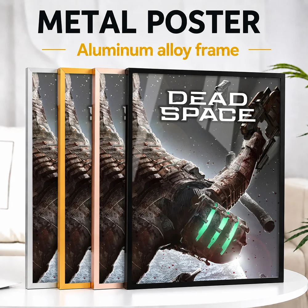 Dead Space Video Game Framed Metal Poster Personalized Photo Nebula Dream Style Wall Art For Media Room Premium Collector Gift