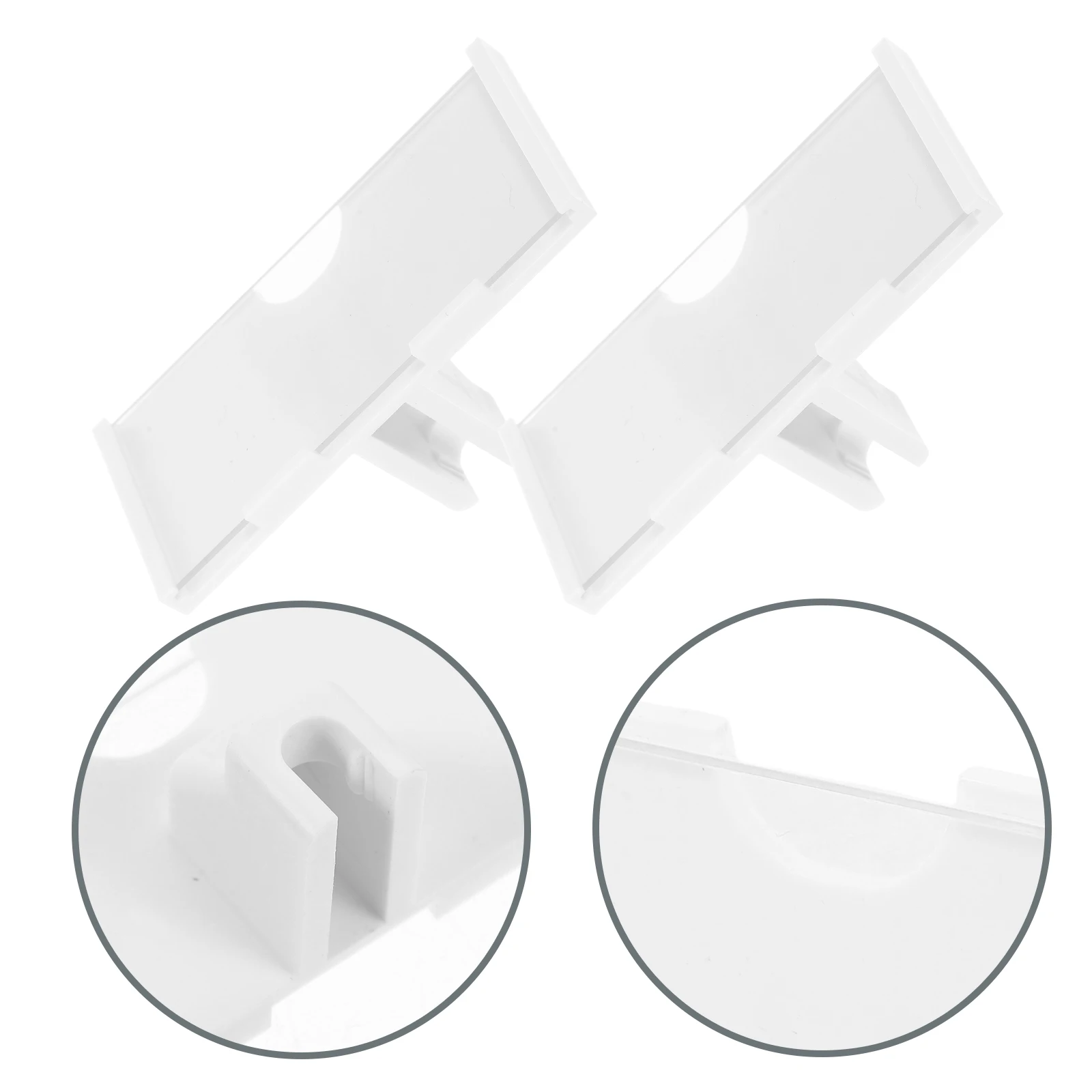 

10pcs Plastic Price Card Holders Reusable Label Clips White Shelf Tags For Pantry Supermarket Shopping Mall Retail Store