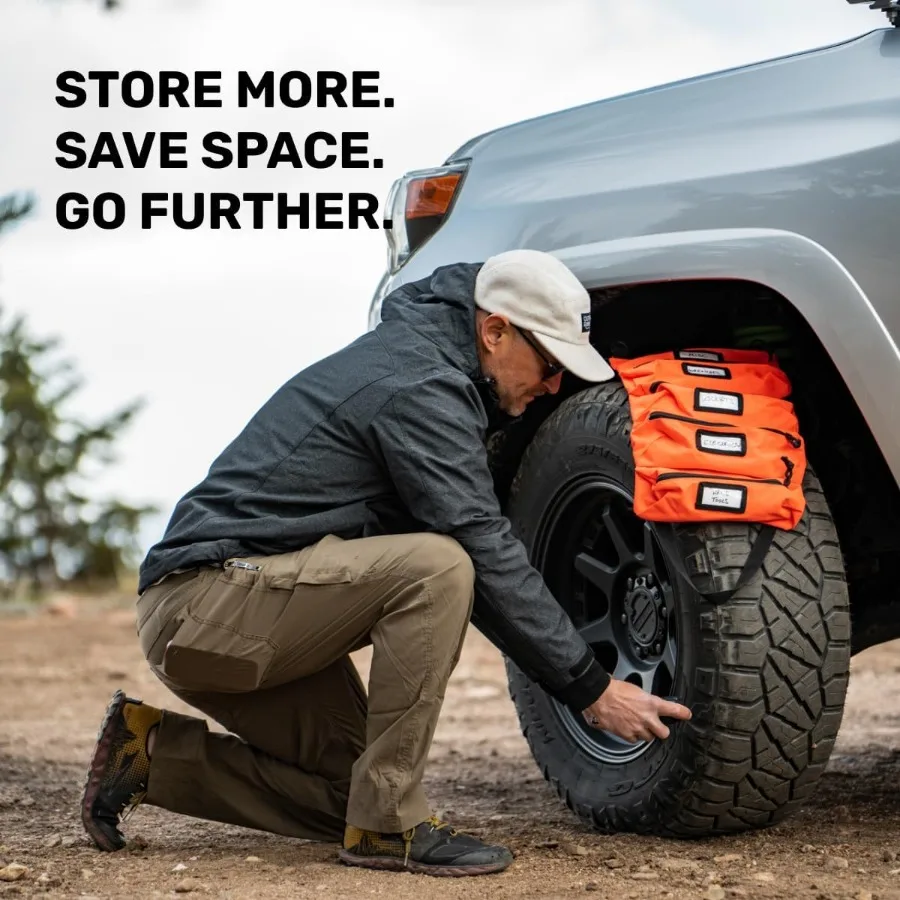 حقيبة - تصميم قابل للطي مكون من 5 جيوب لهواة الميكانيكا الكهربائيين - قماش متين مقاوم للماء مع سحاب YKK