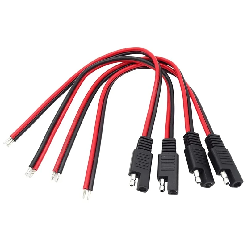 SAE Extension Cable 4 PCS 14AWG 1Feet SAE Quick Disconnect Connector SAE Cable Wire Harness