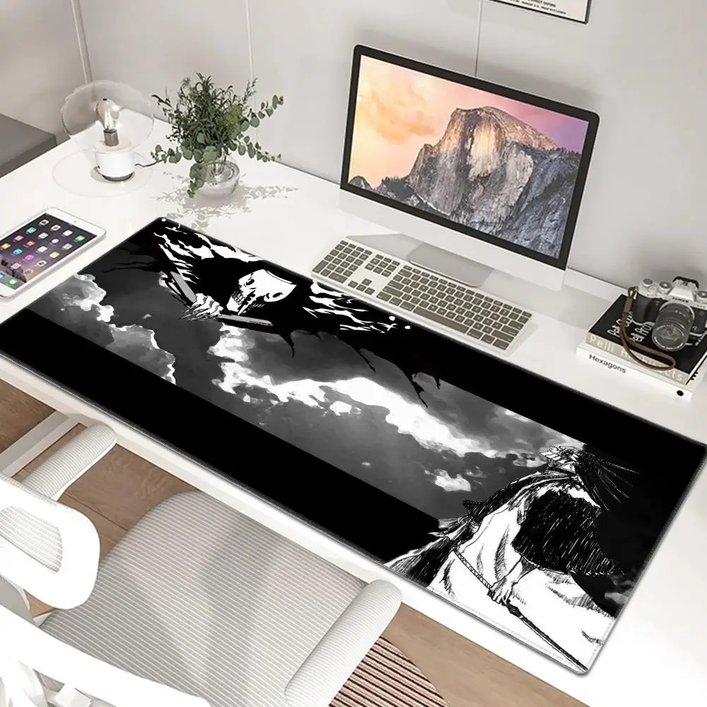 B-bleach Kenpachi Zaraki Large Anime Desk Mat Big Mouse Pad Luxury Desktop Cartoon Gaming Gamer Keyboard Office Computer Cushion
