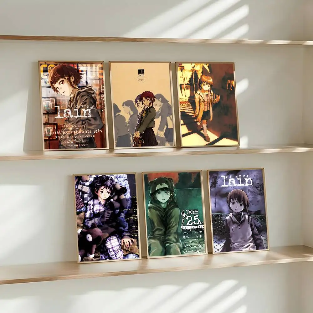 Anime S-Serial E-Experiments L-lain Wall Art Prints Canvas Painting Poster Picture For Office Living Room Home Decor