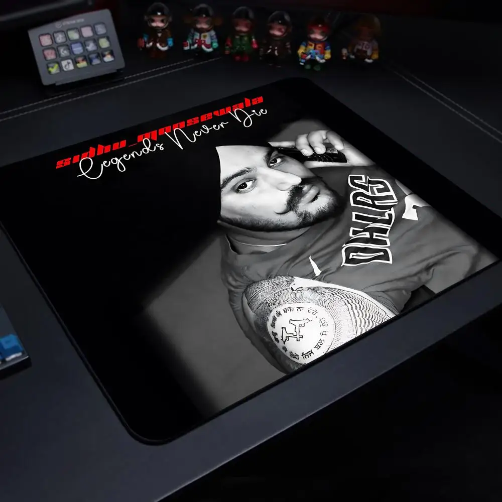 Rapper S-Sidhu Moose Walaes Mouse Pad Mousepad Small Office Computer Desk Mat Table Keyboard Big Mouse Pad Laptop Cushion