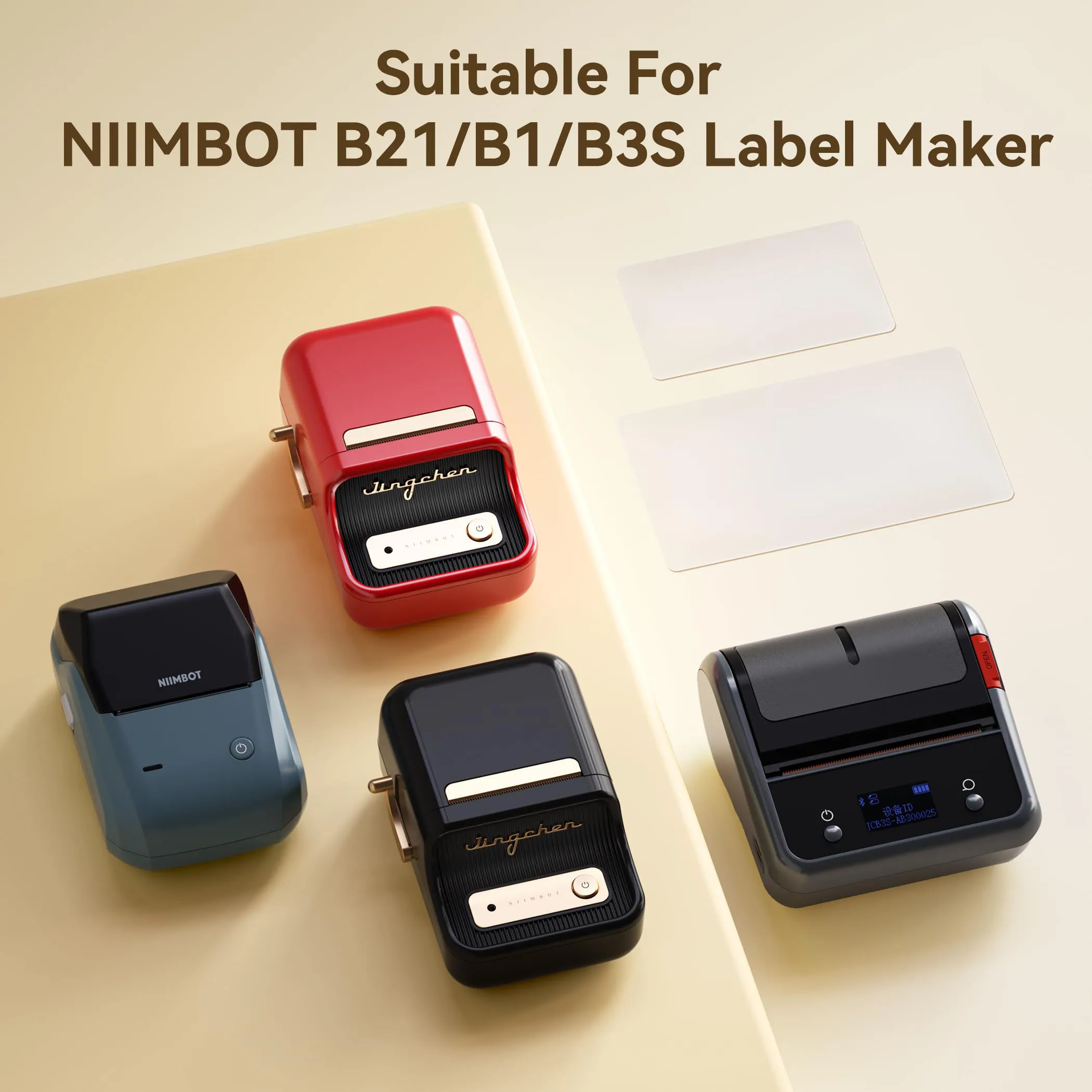 Niimbot Transparent Stickers Label Printer Stickers Portable Printer  Niimbot Thermal Paper Labels Official Genuine For B1/B21