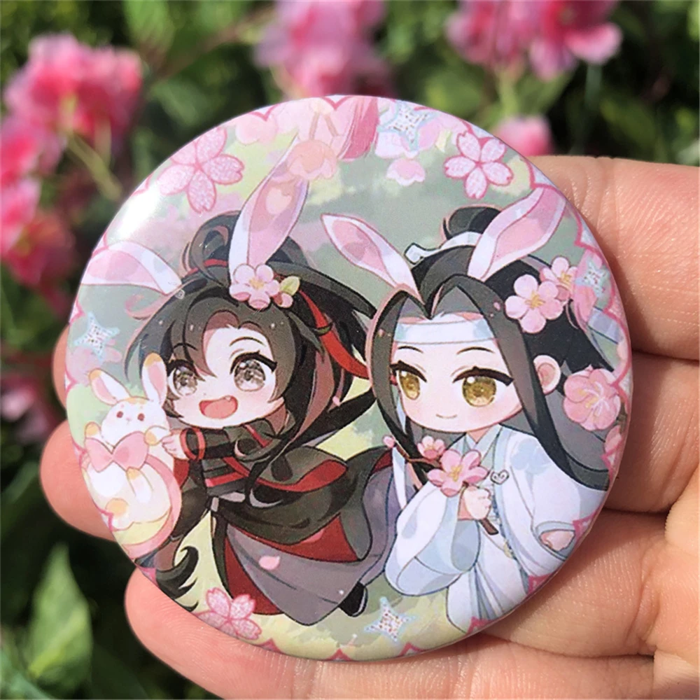 Game Anime Mo Dao Zu Shi Grandmaster of Demonic Cultivation Cosplay Costumes SPTE Tin plate Badge Accessories Pendant Gift