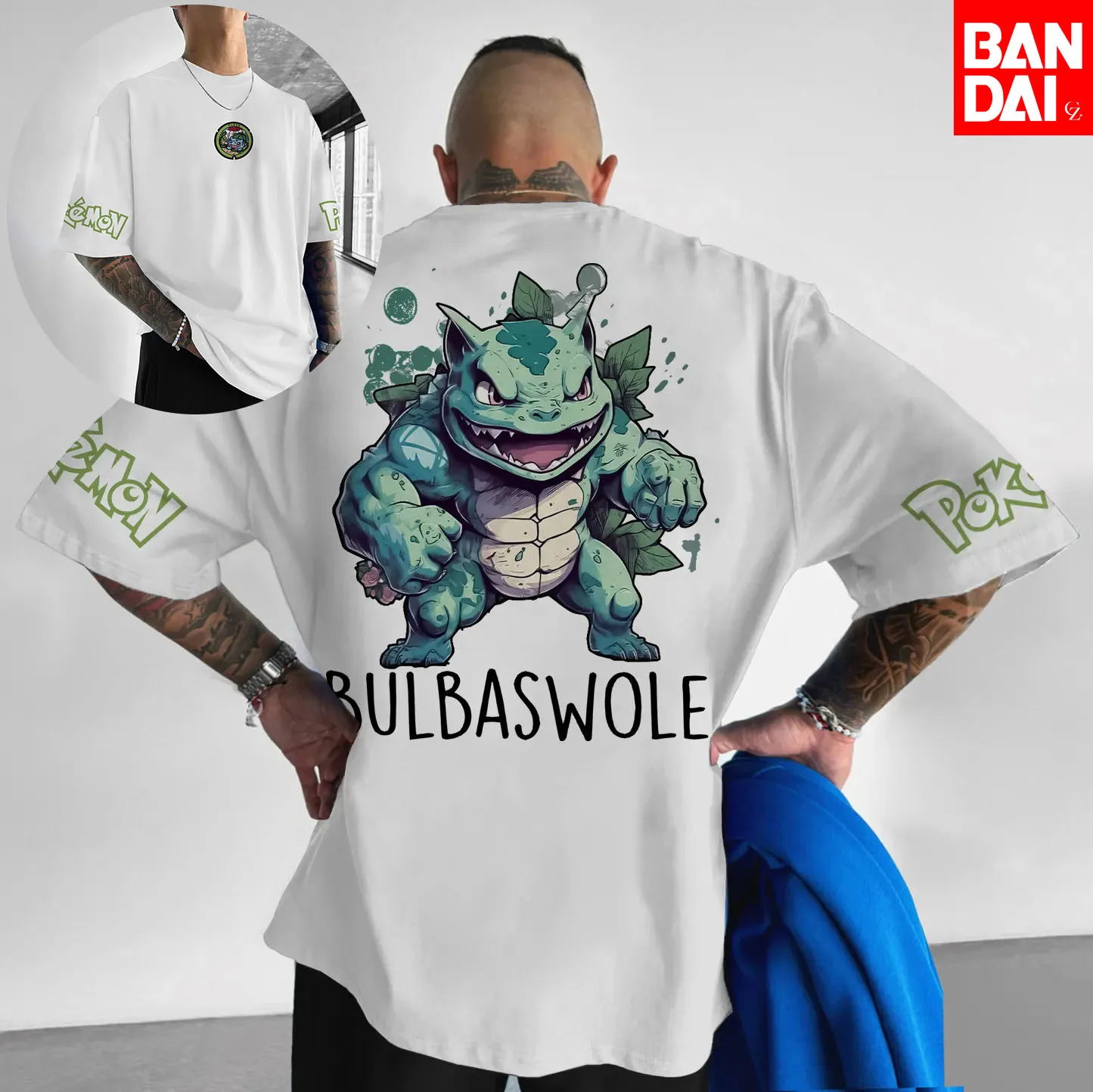 

Хлопковая футболка оверсайз с принтом аниме Pokémon для мужчин и женщин, удобная свободная модная уличная футболка в стиле Y2K, летняя футболка, впитывающая пот