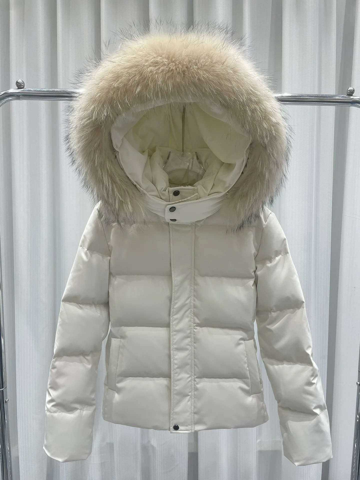 Detachable Faux Fur Collar Hooded Cotton Jacket Thickened Warm Winter Short Coat For Women Korean Slim Versatile Outerwear