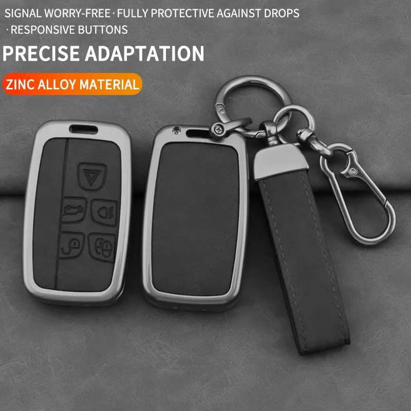 for Land Rover Evoque, Discovery Sport, Velar, Jaguar XE, E‑PACE, XF Zinc Alloy Car Remote Key Case