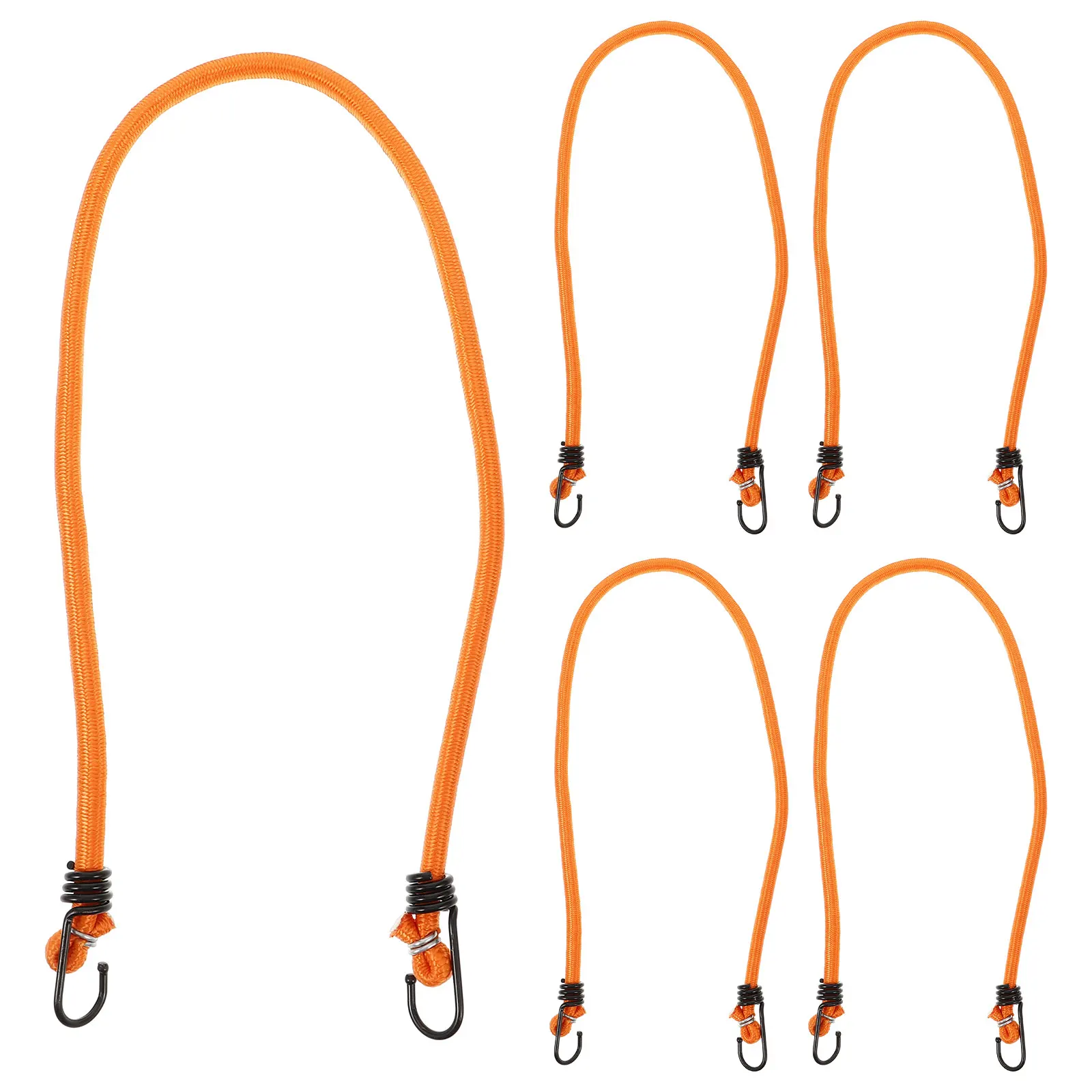 

5 Pcs Luggage Rope Cargo Lashing Webbing Straps Rubber Polyester Tensioner Elastic Cord Truck Drivers Secure Storage Motorcycle