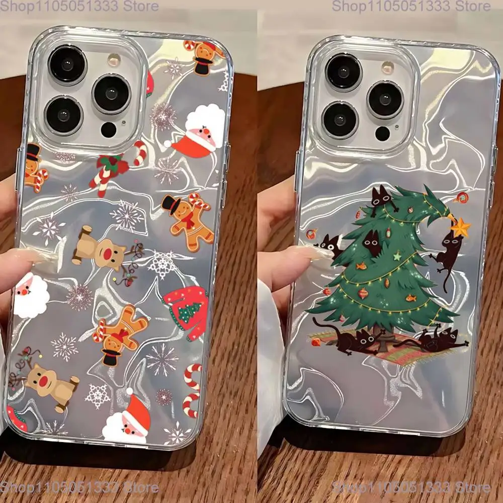 

Dolphin Whale Paired Couple Phone Case For iPhone 11,12,13,14,15,16 Plus,Pro,Max,Plus Transparent Satin Laser Glossy Cover