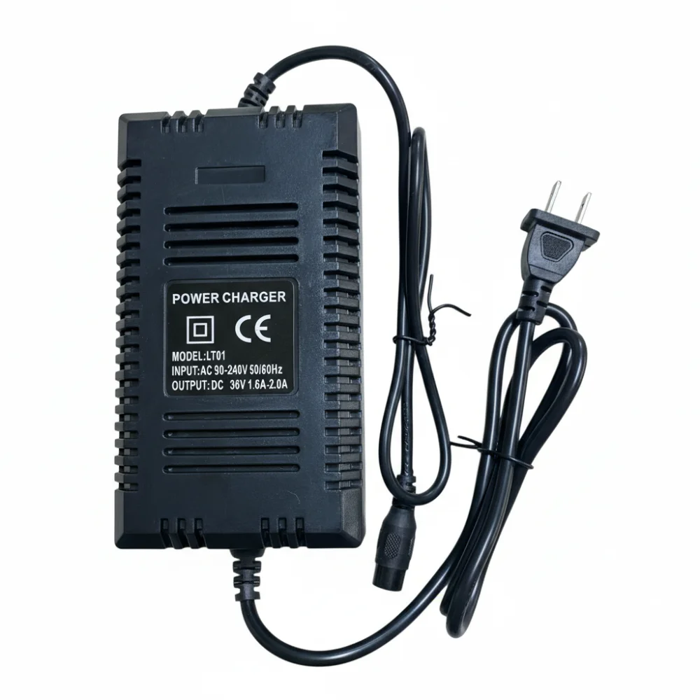 36V Battery Charger 3 Pin High Efficiency Automatically Battery Charger LED Indicator Electric Scooter Charger Hoverboard