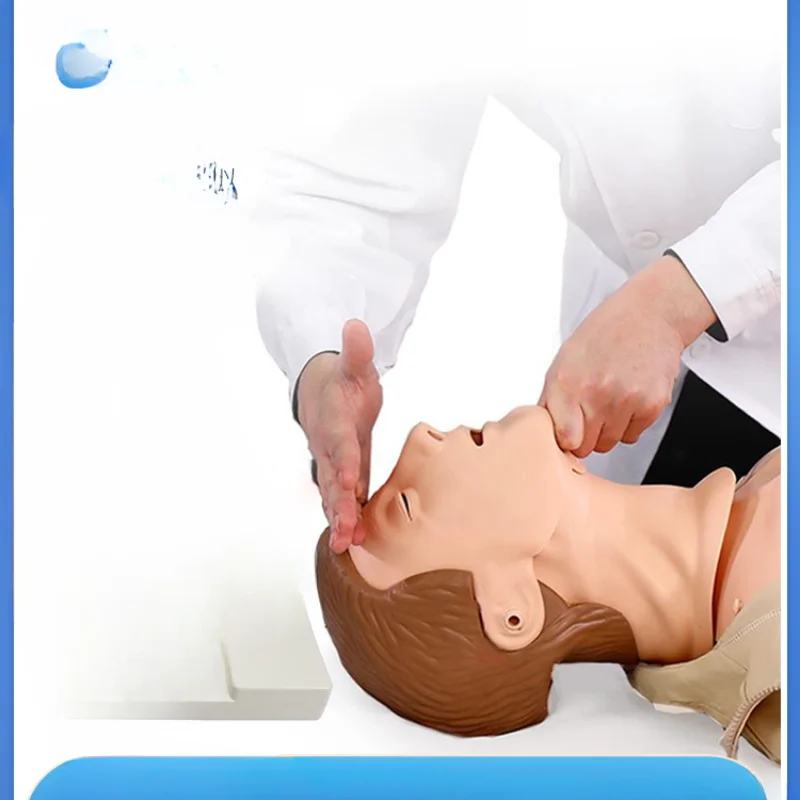 Cardiopulmonary resuscitation simulation human semi-whole body medical training fake first aid model