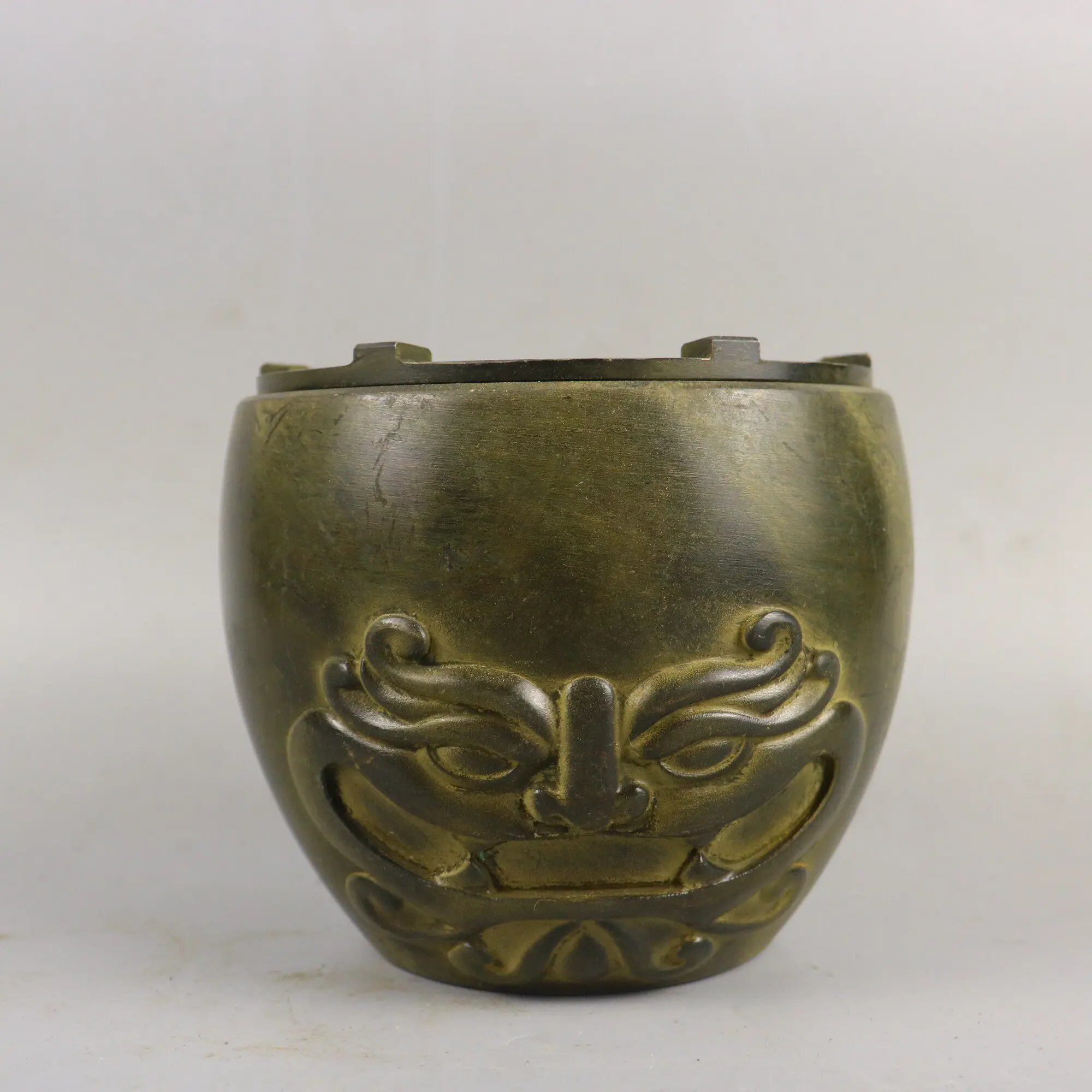 Vintage Pure Copper Charcoal Stove Tea Stove Wine Warmer Antique Old Style Kung Fu Tea Craft Home Decor