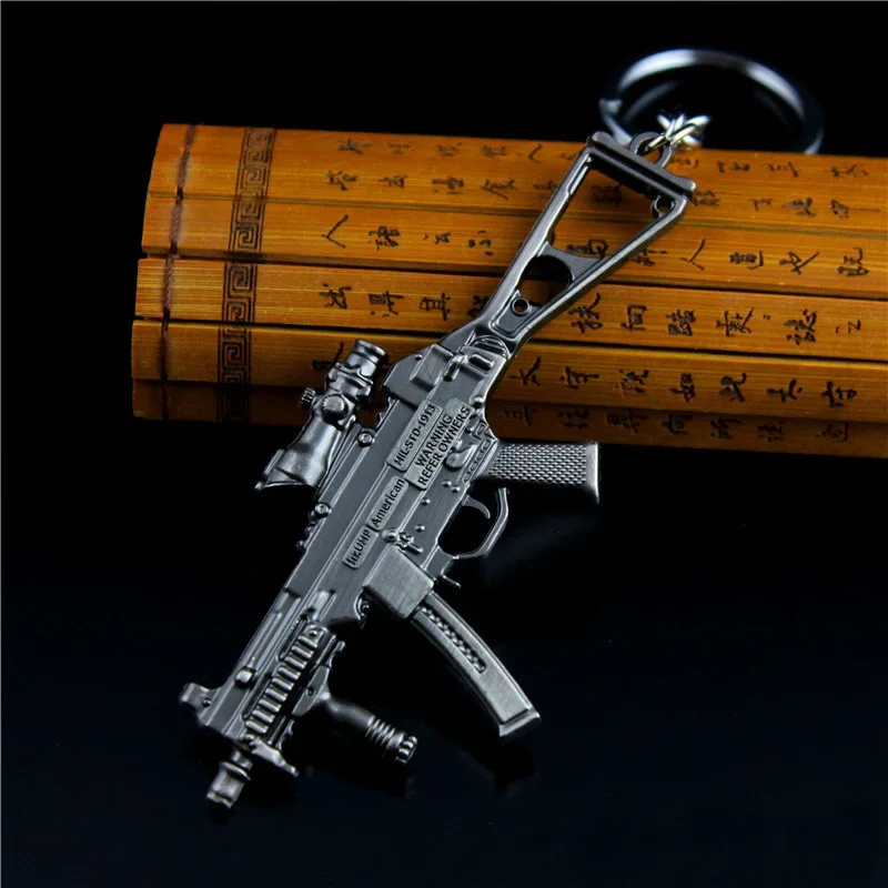 Мини PUBG CSGO Mini Mauser M4A4 модель оружия Мужской брелок CSGO M762 M1896 P911 Металлический брелок для ключей Коллекция вентиляторов орнамент