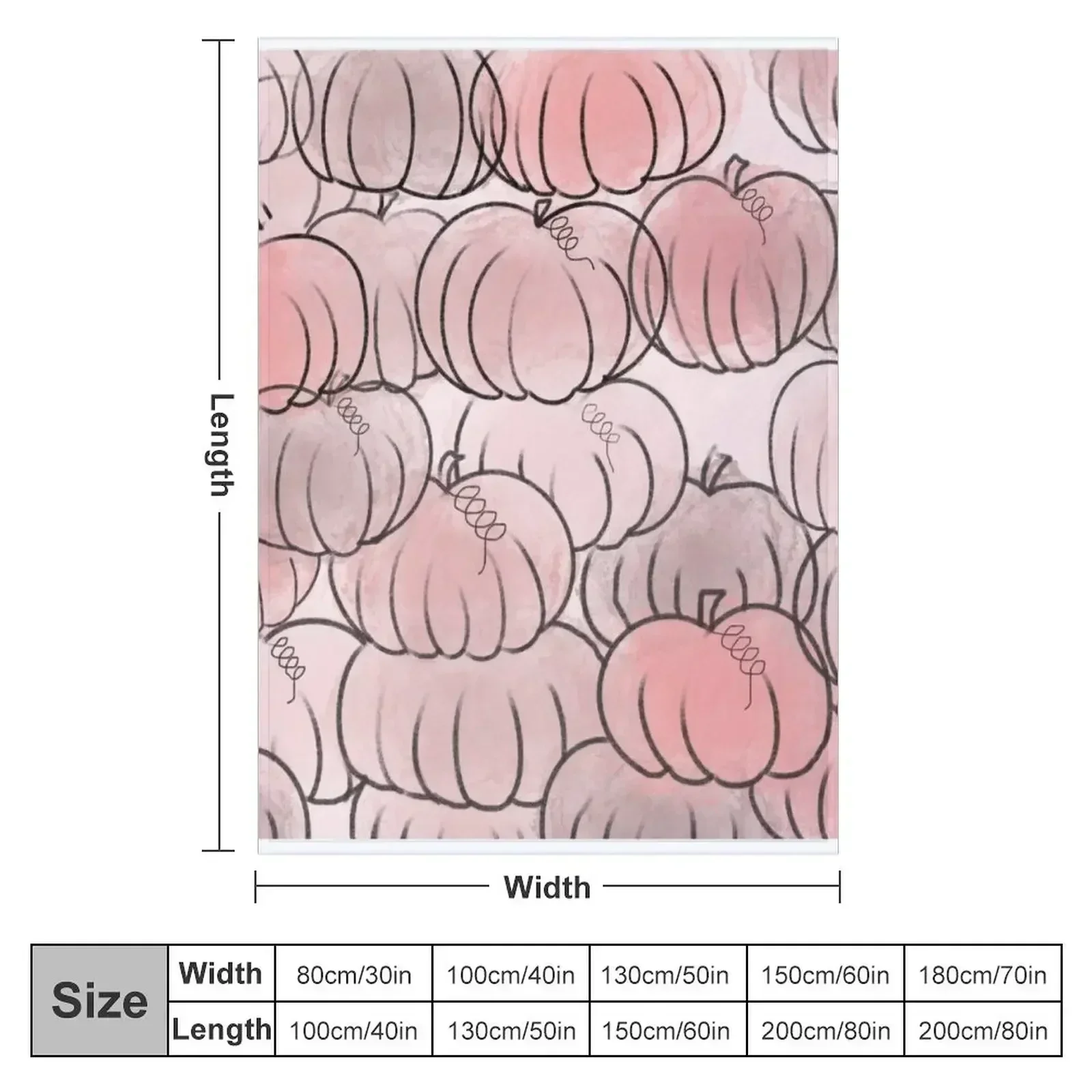 Pretty Pink Pumpkins Throw Blanket Hair Thin Blankets For Sofas decorative Blankets