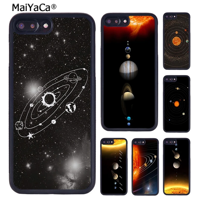 Solar System Planet Constellations Phone Case For iPhone 16 15 14  XR XS 11 12 13 Pro MAX Plus coque Cover Shell