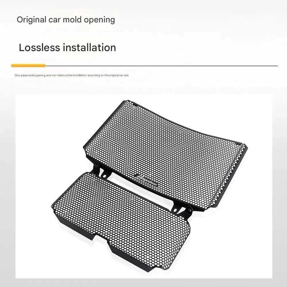 FOR GSX1300R 2006-23 Hexagonal Honeycomb Pattern Radiator Guard Matte Black Anodized Thickened Heat Dissipation Protective Mesh