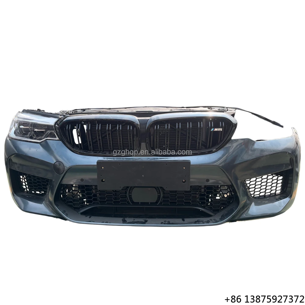 

Оригинальный передний бампер в сборе для M5 F90 (2018-2019), включая передний бампер, радиатор, капот и элементы кузова.