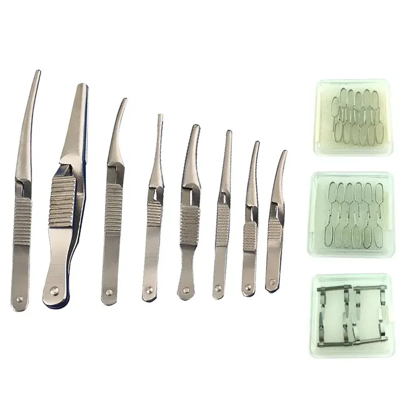 

GREATLH Hemostat Tool Arterial Venous Clamps Temporary Blocking Clip Stainless Steel Ophthalmic Eye Surgical Tool