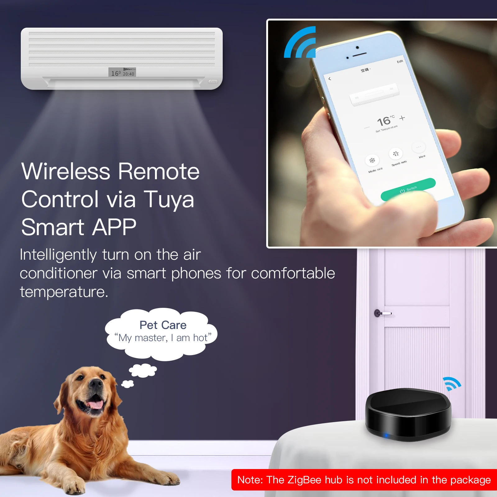 Intelligentes Tuya Multi-Mode-Gateway ZigBee Bluetooth Mesh Hub 38K IR-Fernbedienung DIY-Lernfunktion Sprachsteuerung Alexa Google Home – Detail 9