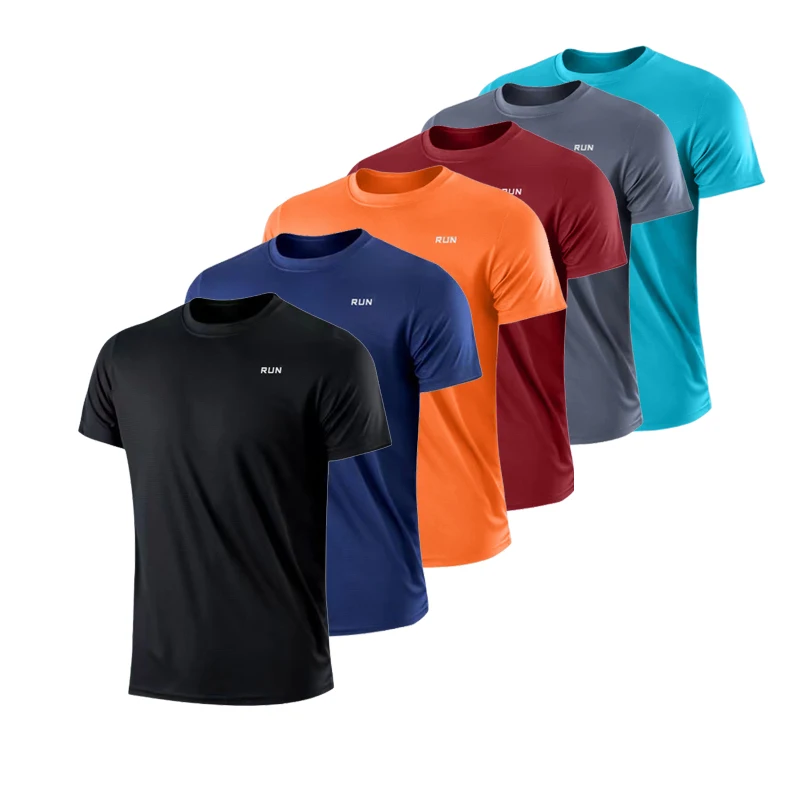 Camisas de corrida camisas de futebol camisa masculina roupas esportivas dos homens jogging camisetas de compressão de secagem rápida esporte camiseta fitness ginásio