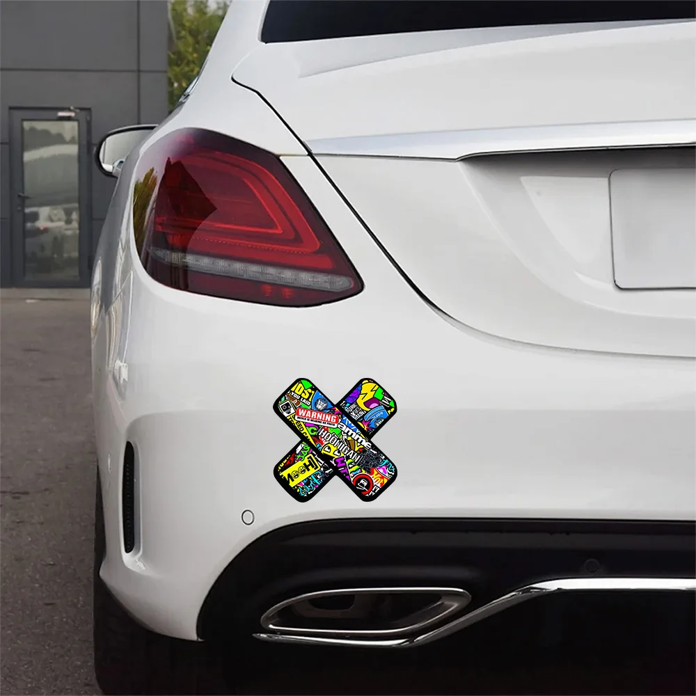 15 18 23cm Colorful Graffiti Adhesive Bandage Creative Patch To Block Scratches Vinyl Car Sticker Funny Auto Moto Decorate Decal